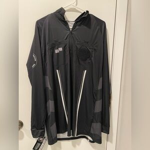 NWT Official Sports Black USSF Size XL Longsleeve Soccer Referee Jersey